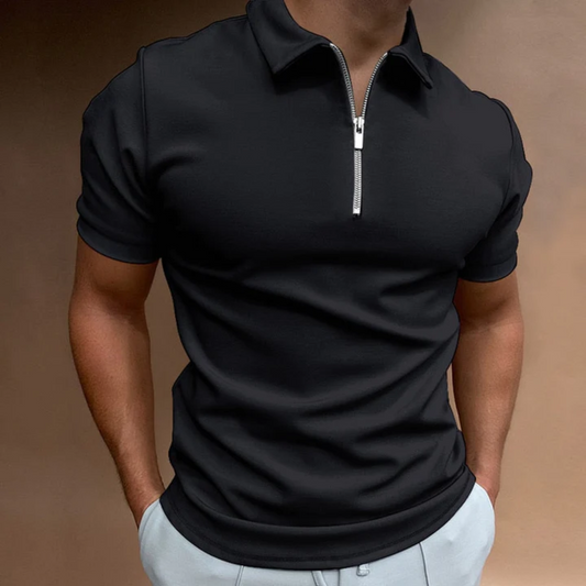 Mike - Stoere Muscle Fit Zip Polo